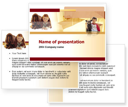 powerpoint templates for kids. Kids amp; Dogs PowerPoint