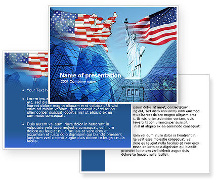 american flag background powerpoint. American PowerPoint Template