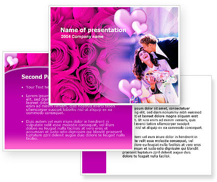 Wedding Anniversary PowerPoint Template, Wedding Anniversary Background for 