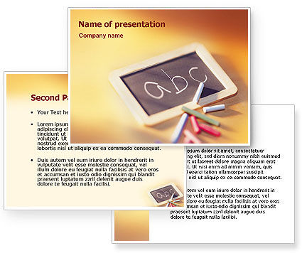 powerpoint templates education. Alphabet PowerPoint Template