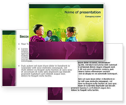 Children PowerPoint Template, Children Background for PowerPoint 