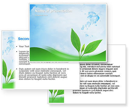 Pure Nature PowerPoint Template, Pure Nature Background for PowerPoint 