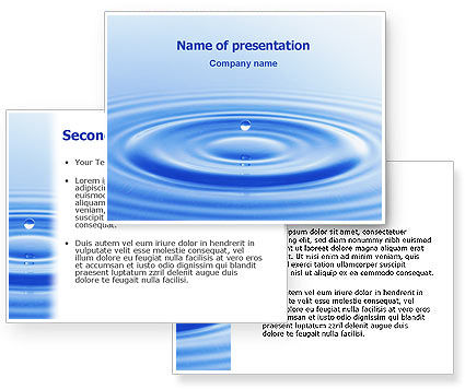 powerpoint backgrounds water. Water PowerPoint Template