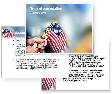 american flag background powerpoint. USA Flag PowerPoint Template,
