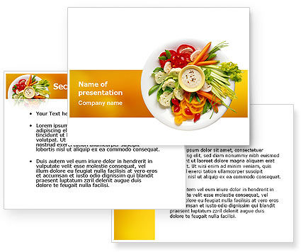 powerpoint templates food. Vegetarian Food PowerPoint