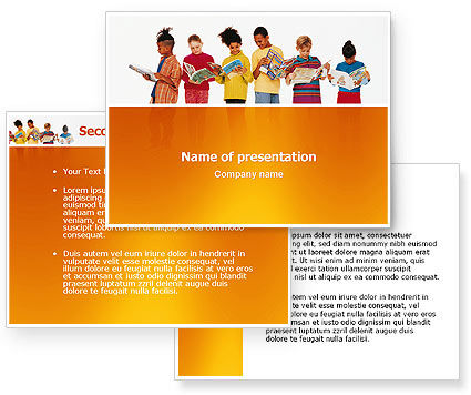 Children's Literature PowerPoint Template, Children's Literature Background 