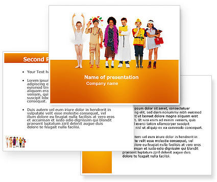 powerpoint templates children. Children#39;s Costumes PowerPoint Template, Children#39;s Costumes Background for PowerPoint Presentation. Microsoft Word Template included. Download now!