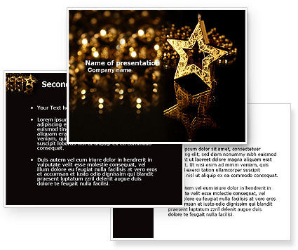 gold star award template. Gold Star PowerPoint Template,