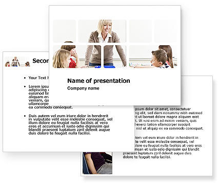 powerpoint templates for kids. Teacher and Kids PowerPoint