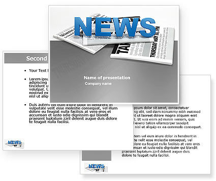 newspaper template for powerpoint. Newspaper PowerPoint Template