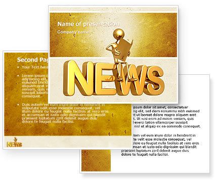 newspaper template for powerpoint. News PowerPoint Template,