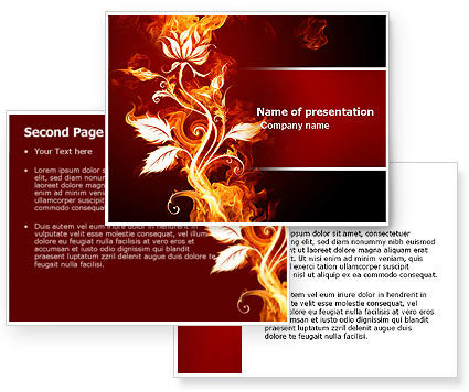 flower backgrounds for powerpoint. Flaming Flower PowerPoint Template, Flaming Flower Background for PowerPoint Presentation. Microsoft Word Template included. Download now!