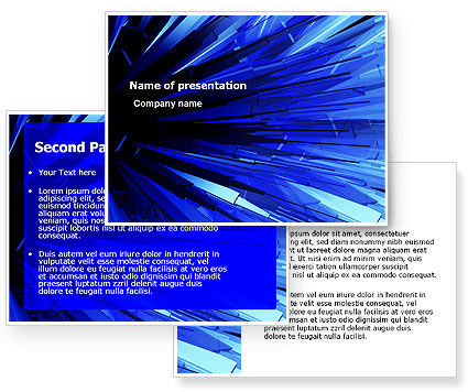 powerpoint templates blue. Blue Crystal PowerPoint