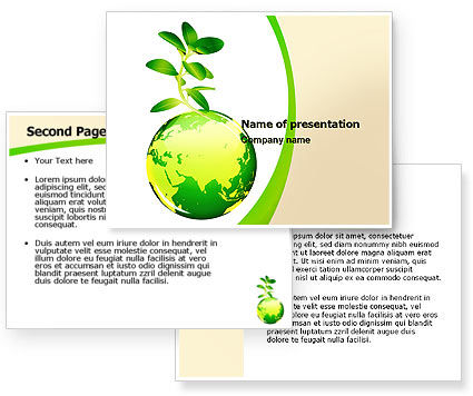powerpoint backgrounds green. Green Earth PowerPoint