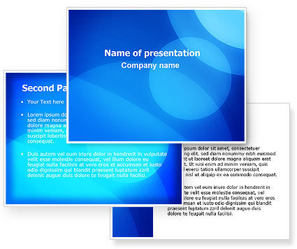 powerpoint templates blue. Blue Geometry PowerPoint