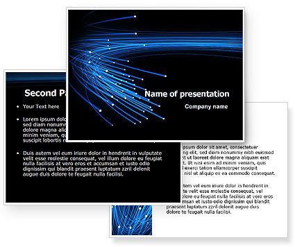 blue backgrounds for powerpoint. Blue Optic Fibers PowerPoint