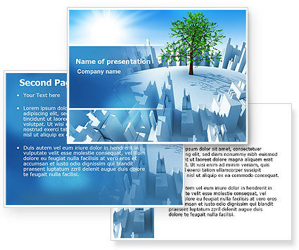 Industrialization and Nature PowerPoint Template, Industrialization and 