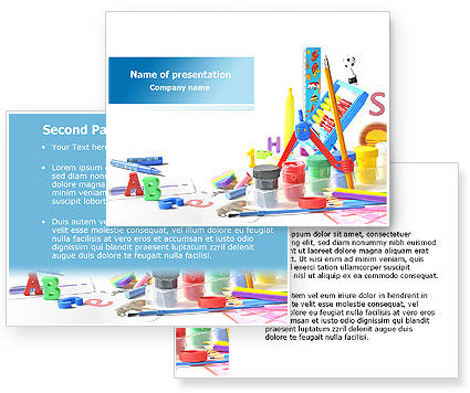 powerpoint templates for kids. Kids Stationery PowerPoint