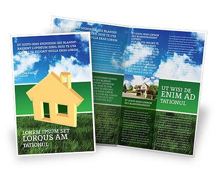 real estate brochure template. Home Brochure Template #02866