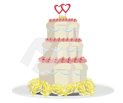 Wedding Cake Clipart #00285